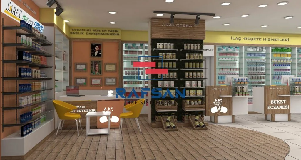 Eczane & Optik raf sistemi uygulaması 07