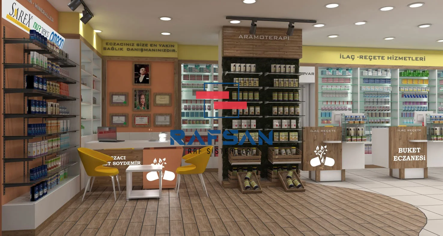 Eczane & Optik raf sistemi uygulaması 08