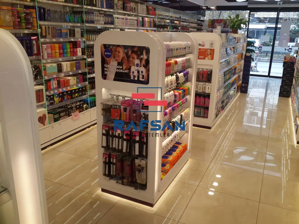Kozmetik raf sistemi uygulaması 09