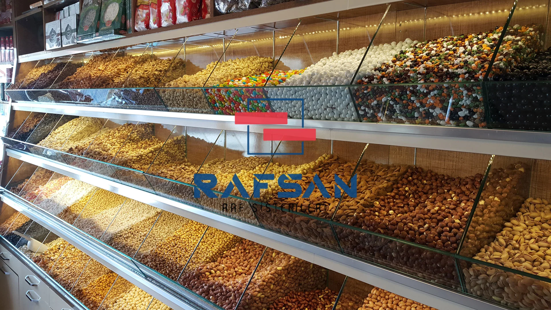 Kuruyemiş & Manav raf sistemi uygulaması 05